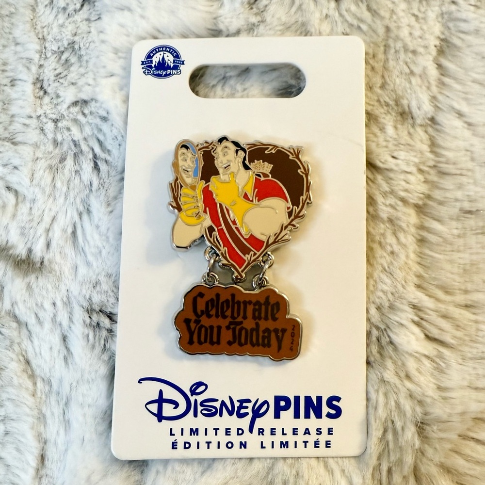 NWT *Discontinued* Disney Parks Beauty and the Beast Gaston Celebrate You Pin